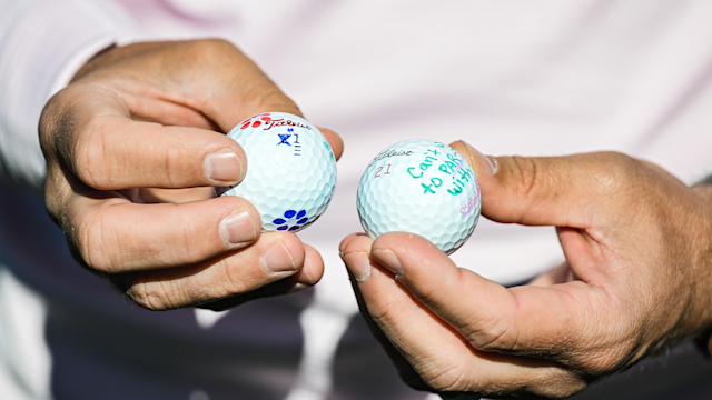 How Members of the Corebridge Financial Team mark their Titleist at Aronimink Golf Club